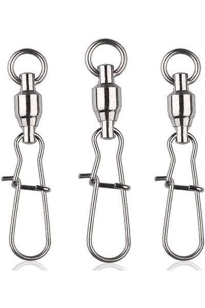 Hokkaido 10 Pieces Top Level - 0 Size 23-mm 14-kg Stainless Steel Ball Clip Swivels