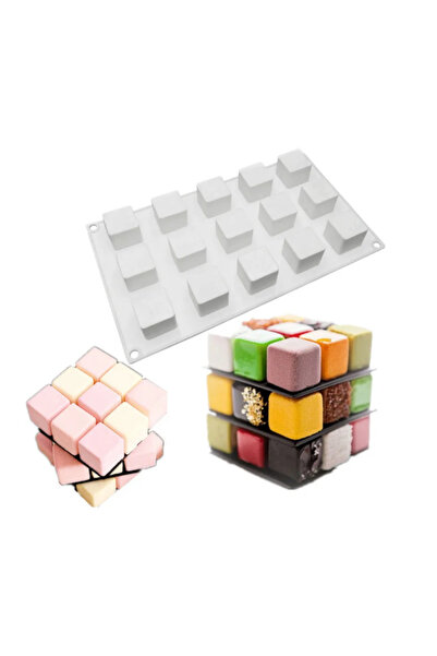 PASTRY PLANET كعكة سيليكون مكعبة - قطع مريح