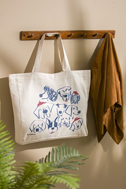 petit pure حقيبة قماش للأولاد، حقيبة شاطئ، حقيبة كتف