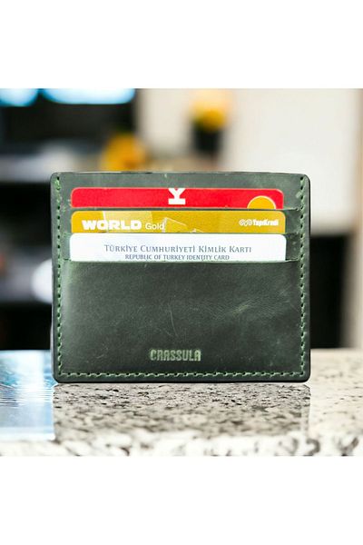 CRASSULA PREMIUM LEATHER Genuine Leather Slim Card Holder