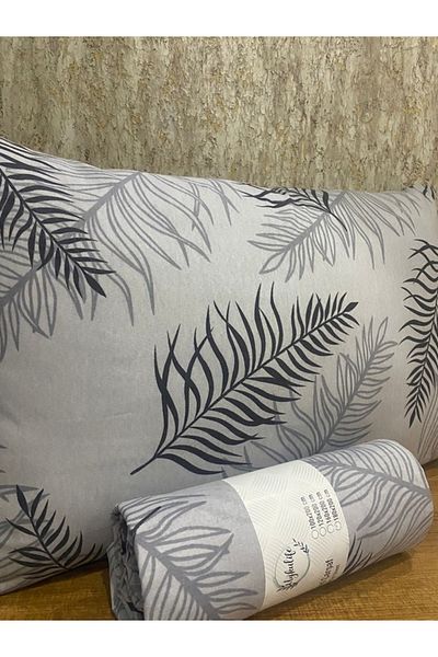 uykulife home collection Uykulife Gray Double Elastic Sheet Set