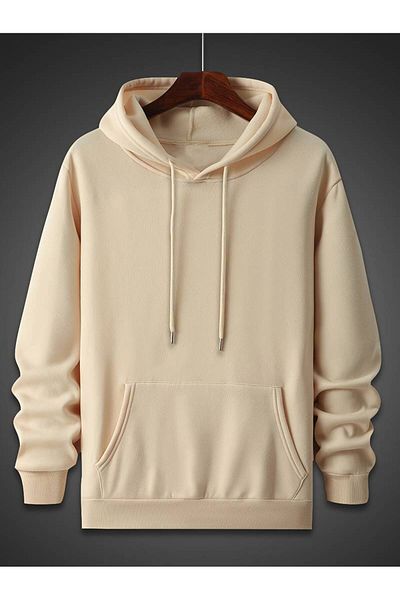 AMMA Unisex Oversize φούτερ με κουκούλα - Trust No One Printed, 3 Thread Winter Hoodie