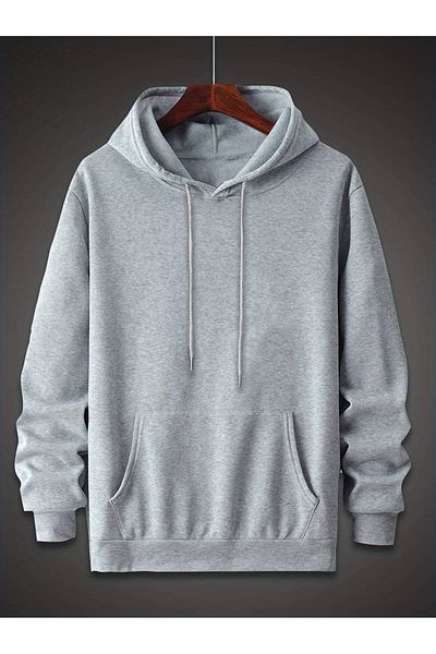 AMMA Unisex Oversize φούτερ με κουκούλα - Trust No One Printed, 3 Thread Winter Hoodie