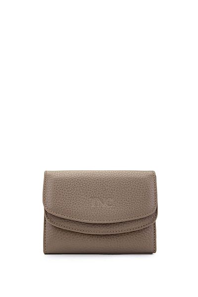 Tamer Tanca Genuine Leather Women's Wallet - Mink Floter