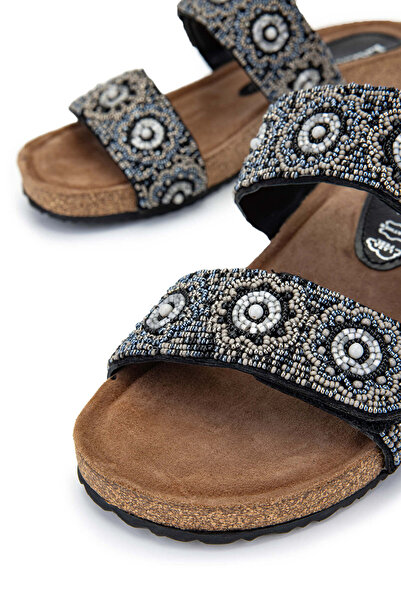 LAZAMANİ Lazamani Women - Papuci negri vegani