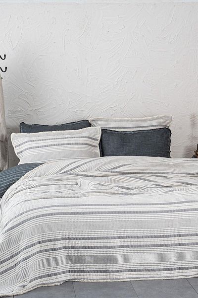 Ecocotton Hivda Muslin Filled 100% Organic Cotton Double Bed Braid