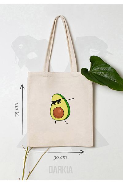 Darkia Avocado Design - Geantă de umăr din pânză