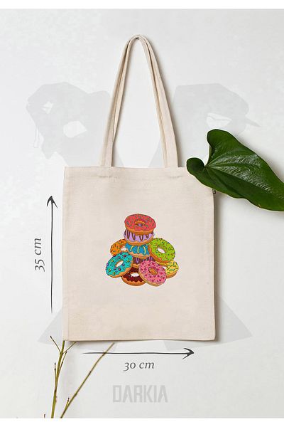 Darkia Geantă de umăr Donut Design - Pânză