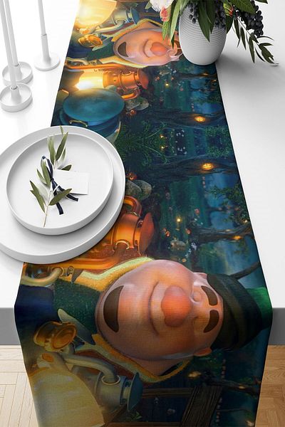 on the clouds Τραπέζι κουζίνας σαλονιού με μοτίβο Ramadan από ύφασμα ανθεκτικό σε λεκέδες Διαφορετικά μοντέλα Raner