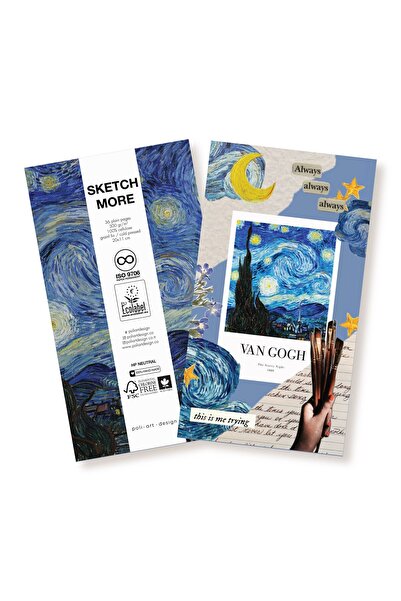 Poli Art Design VAN GOGH2 300 gr. suluboya defteri 36 sayfa