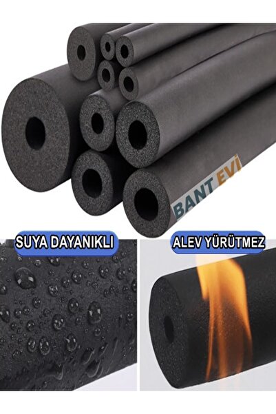 BANT EVİ Kauçuk Boru İzolasyonu 1/2" İç Çap 22mm, 13mm Et Kalınlık, 2metre Boru Kılıfı