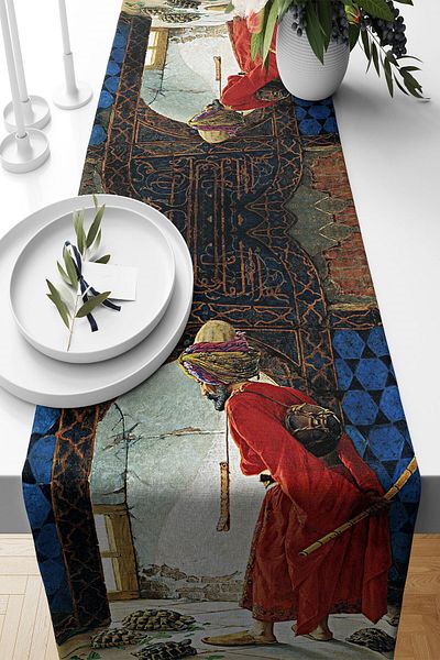 Pelangi Turtle Trainer - Stain Resistant Fabric Living Room Kitchen Table Runner, Different Ranir Models