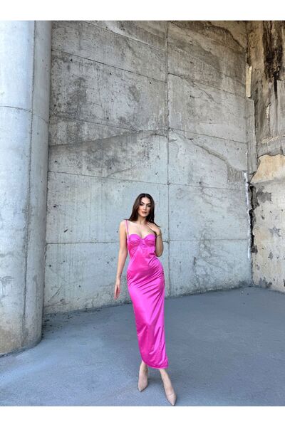 Sindimoda İris Gloplu Midi Elbise 24858