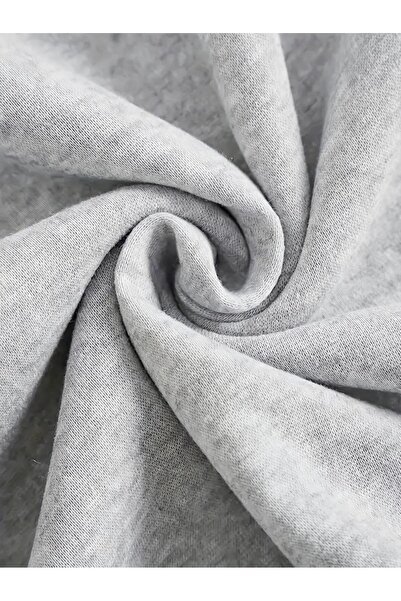 Touz Moda Γκρι φούτερ Unisex Oversize - Cute Cat Printed, Crew Neck