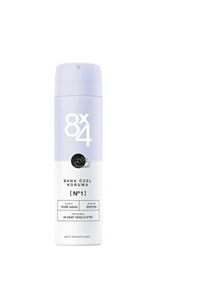 8x4 No.1 Pure Aqua Kadın Sprey Deodorant 150ml