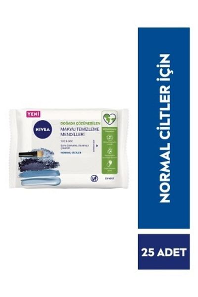 NIVEA 3 in 1 Revitalizing Make-up Removal Wipes Normal and Combination Skin 25 Pieces