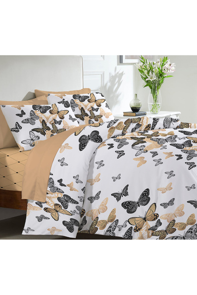 Evmila Комплект постільної білизни з принтом для двох осіб - 200x220 см (БЕЗ ...