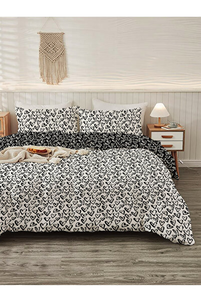 Evmila Bračni Štampano Set navlaka za poplun - 200x220 cm (VELIČINA Čaršav )