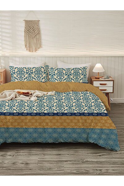 Evmila Bračni Štampano Set navlaka za poplun - 200x220 cm (VELIČINA Čaršav )