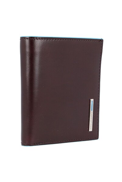 PIQUADRO , Blue Square, Leather Card Holder, PP1518B2, Brown, Unisex