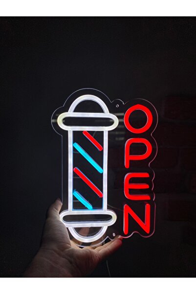 Neonite 'OPEN' Işıklı Neon Led Dekoratif Duvar Yazısı Tabelası (20X30CM)