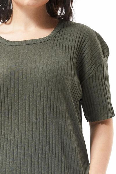 Freeista Khaki Plus Size Capri Pajama Set