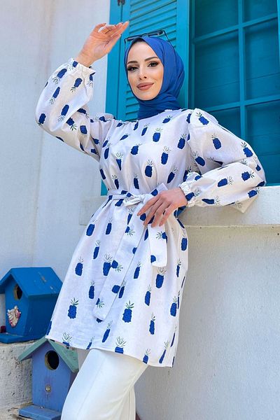 TOFİSA Tunika 11544-SAKS