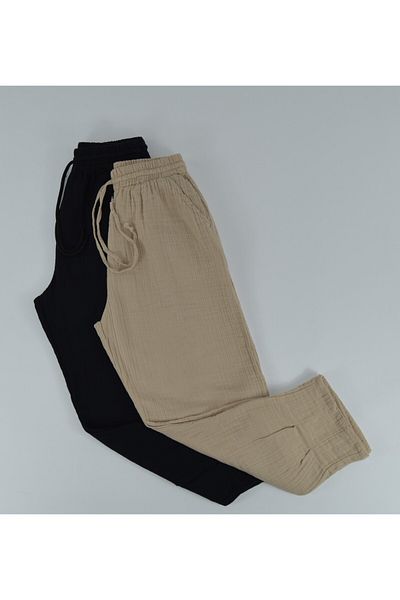 Kidiba Muslin L-XL-XXL - Πλισέ πόδι με τσέπες 2 Πακέτο κάτω