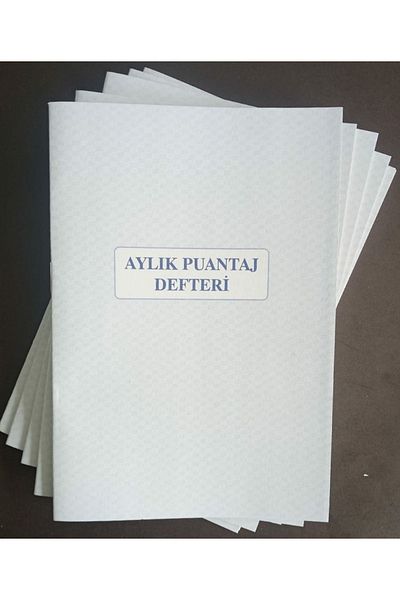 DEFTERSAN Monthly Scale Notebook 14*20 Cm 10 Pieces