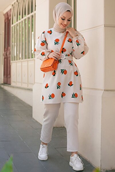 TOFİSA 10549-orange Tunic Pants