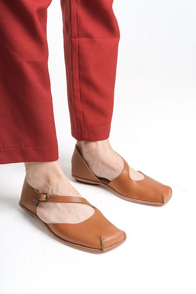 DaphneSandals Pantofi de damă din piele naturală maro - lucrați manual DP02