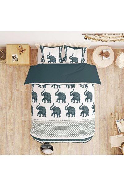 Evmila Bračni Štampano Set navlaka za poplun - 200x220 cm (VELIČINA Čaršav )