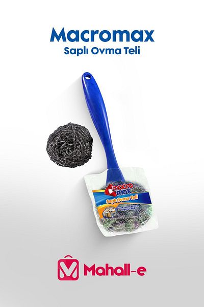 MACROMAX Plastic Handle Scrubbing Wire
