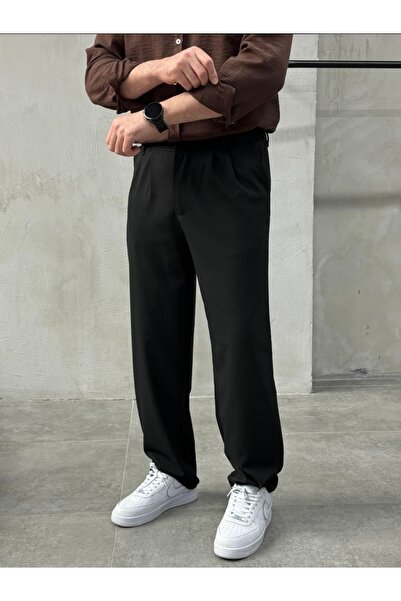 KHAYN BAGGY ÖNÜ PİLELİ KUMAŞ PANTALON K2013KP