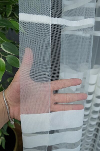 elision home Sport Pattern Taped Tulle Curtain, 150x270, Normal Pleat, 1/2.5