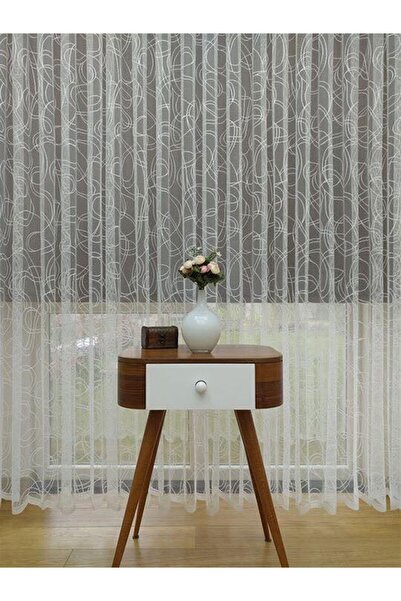 elision home Sports Pattern French Lace Tulle Curtain, 400x260, Normal Pleat, 1/2.5