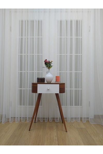 elision home Grek Tulle Curtain - Honeycomb Floor Sparse Pleat 300x260cm (1X2) Elısıon00101