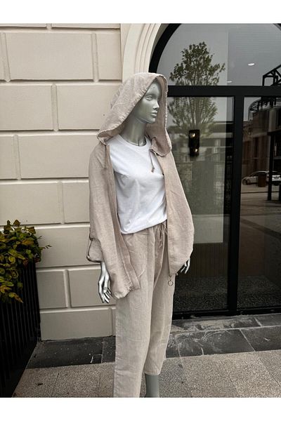SARE ERKMEN White Linen Jacket