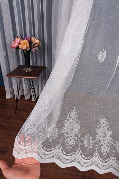 elision home Новий дизайн візерункових в'язаних тюлевих штор, 350x250 см, 1/3...