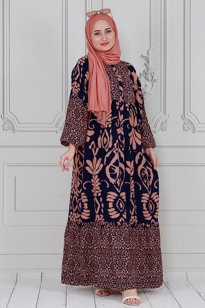 Herita Authentisches Robenkleid-Schwarz