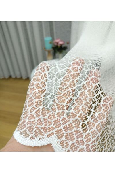 elision home Sports Pattern French Lace Tulle Curtain, 500x260, Sparse Pleat, 1/2