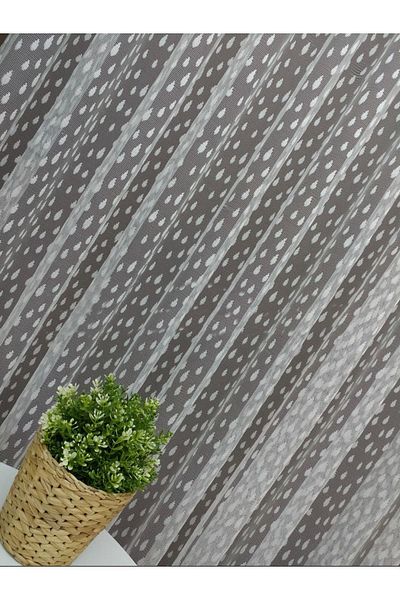 elision home Sport Pattern Lace Tulle Curtain, 150x270, Sparse Pleat, 1/2