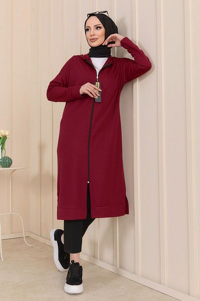 TOFİSA 11046-BORDO Tunic