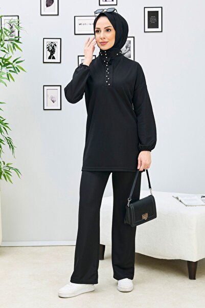 TOFİSA 11338-as fekete tunika nadrág