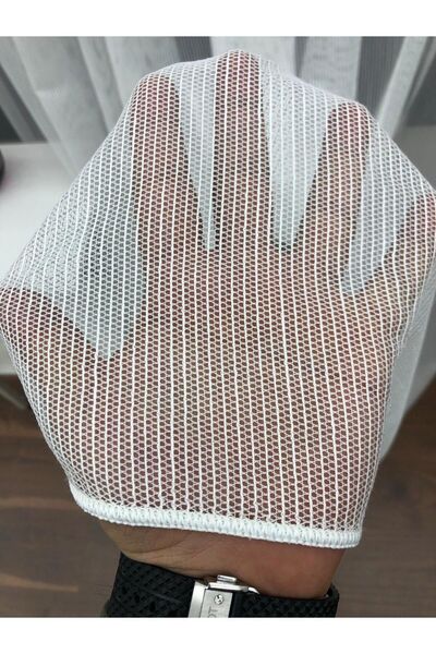 elision home Смугаста пряма тюлева штора, 500x270, щільна складка, 1/3