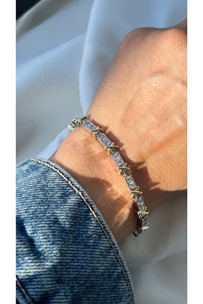 Vi store Çelik Tiffany X Bileklik