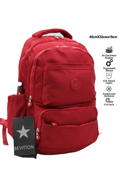 Bevitton Waterproof Fabric Unisex School Backpack 20257