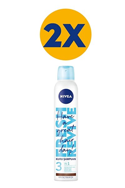 NIVEA Koyu Saç Tonları İçin Kuru Sampuan 200 ml X2