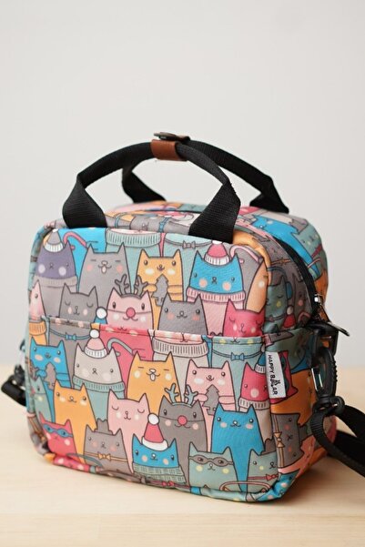 Happy Bear Isı Yalıtımlı Su Geçirmez Termal Çanta Yemek Taşıma Beslenme Çanta...