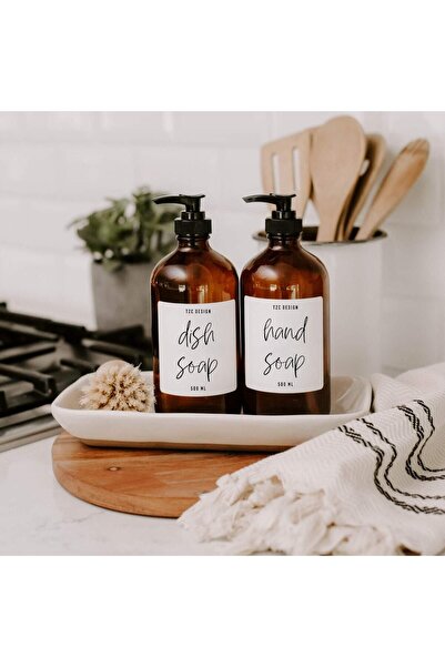 Tzc Desing Sıvı Sabun El Sabunu Bulaşık Deterjanı Şampuan Duş Jeli Losyon Çeş...